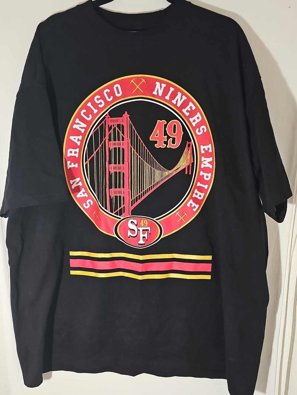 San Francisco 49ers Black Graphic Short Sleeve Tee